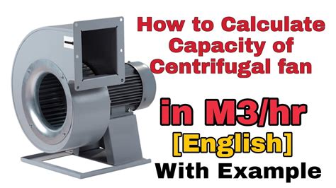 centrifugal fan calculation|blower fan calculator checalc.